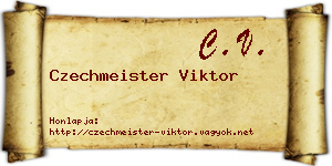 Czechmeister Viktor névjegykártya