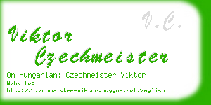 viktor czechmeister business card